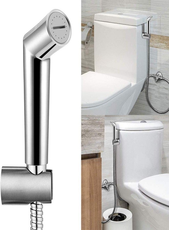 Bath Guru Flow Adjustable Health Faucet with Stainless Steel Flexible Hose/Shower Tube and Wall Hook - Image 1